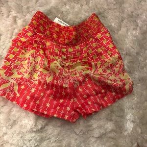 Poupette st Barth shorts Sz 2 100% silk NWT